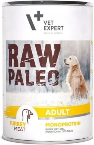 VetExpert Raw Paleo Adult Monoprotein Turkey 400g