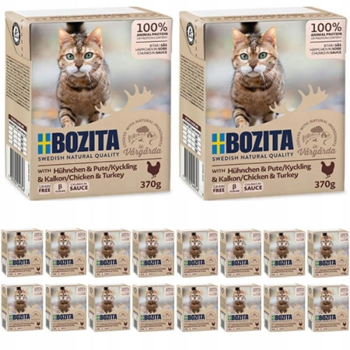 Bozita Feline Kurczak i indyk w sosie 18 x 370g