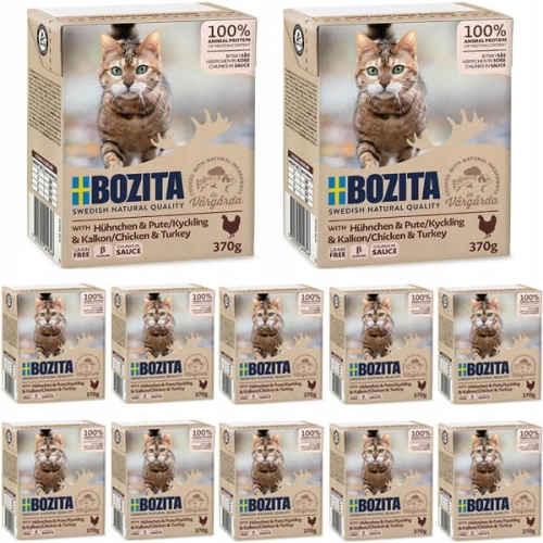 Bozita Feline Kurczak i indyk w sosie 12 x 370g