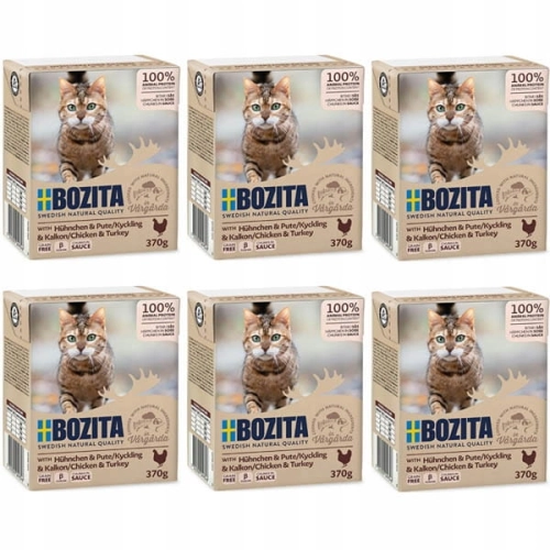 Bozita Feline Kurczak i indyk w sosie 6 x 370g