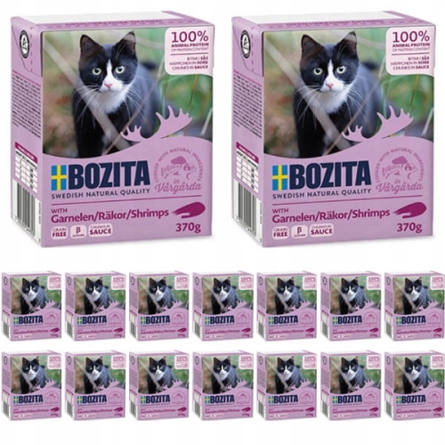 Bozita Feline z krewetkami w sosie 18 x 370g