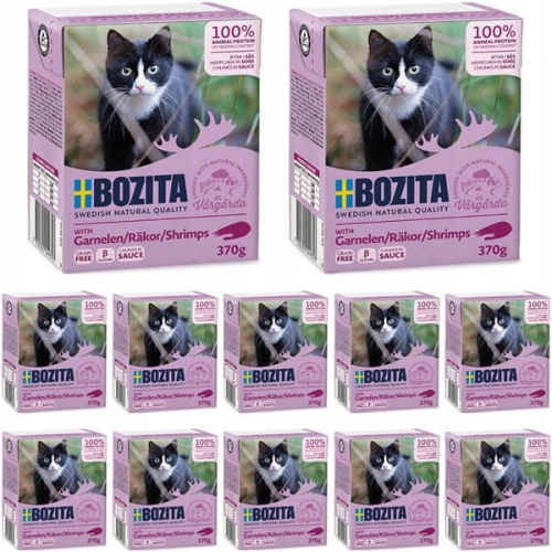 Bozita Feline z krewetkami w sosie 12 x 370g