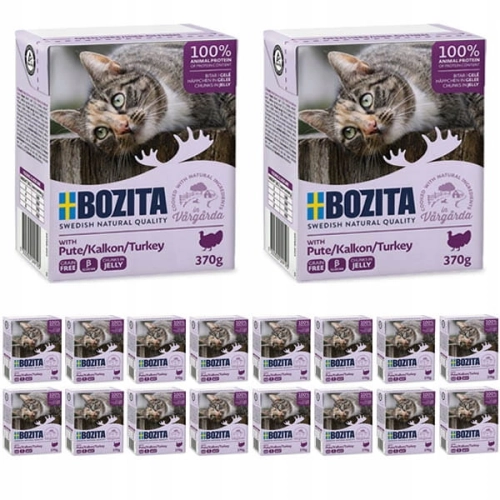 Bozita Feline z indykiem w galaretce 18 x 370g