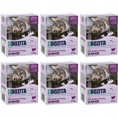 Bozita Feline z indykiem w galaretce 6 x 370g