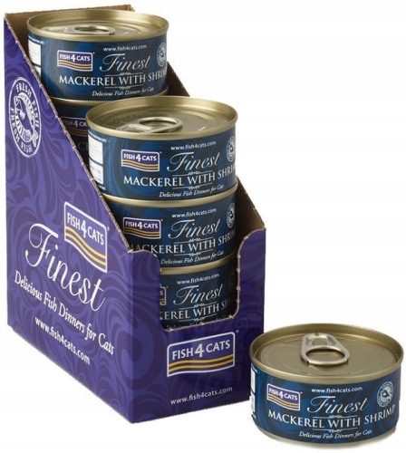 Fish4Cats Makrela z krewetkami 10 x 70g