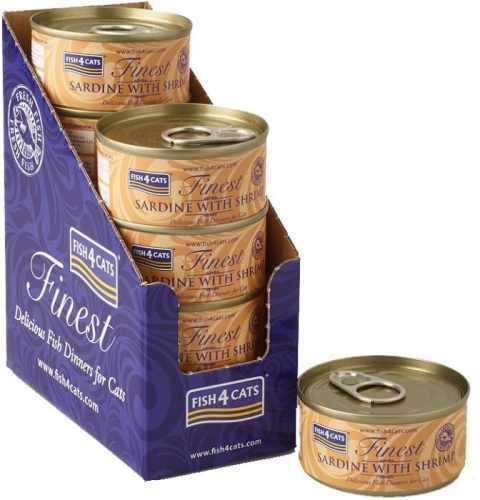 Fish4Cats Sardynka z krewetkami 10 x 70g