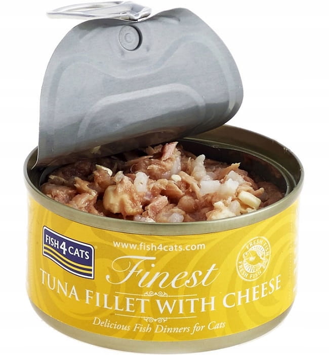 Fish4Cats mokra karma dla kota filety z tuńczyka z serem bez glutenu 70g 1