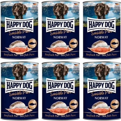 Happy Dog Sensible Pure Norway Ryba 100% 6 x 400g