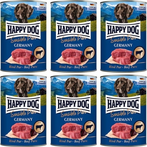 Happy Dog Sensible Pure Wołowina 100% 6 x 400g