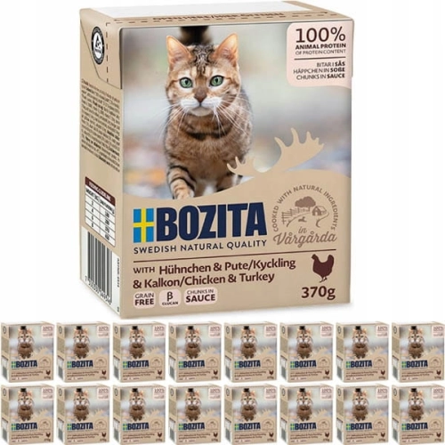 Bozita Feline Kurczak i indyk w sosie 16 x 370g