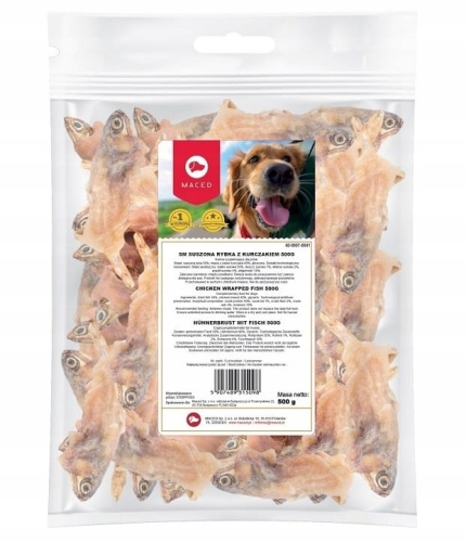 Maced Suszona ryba z kurczakiem Przysmak 500g