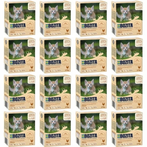Bozita Kitten Kawałki kurczaka w sosie 16 x 370g