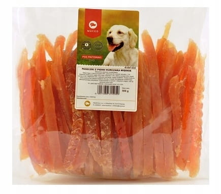 Maced Paski z piersi kurczaka miękkie 500g