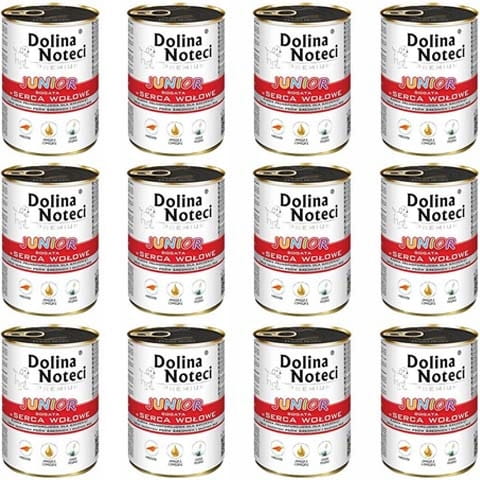 Dolina Noteci Premium Junior Serca wołowe 12 x 400