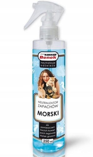 Super Benek Neutralizator zapachów Spray MORSKI 250ml