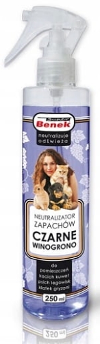 Super Benek Neutralizator zapachów Spray CZARNE WINOGRONO 250ml
