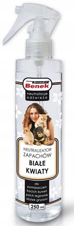 Super Benek Neutralizator zapachów Spray BIAŁE KWIATY 250ml