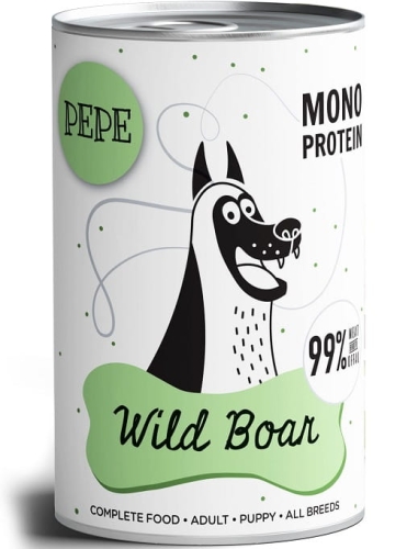 Paka Zwierzaka Pepe Mono Protein Dziczyzna 400g