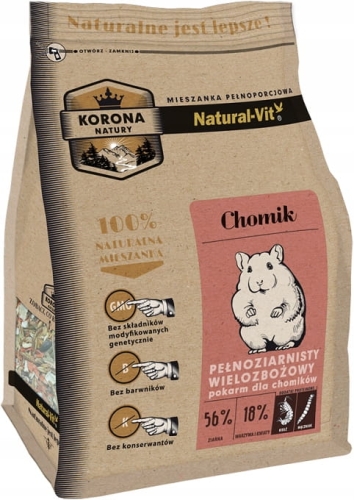 Korona Natury Natural-Vit pełnoporcjowa mieszanka karma dla chomika 750g