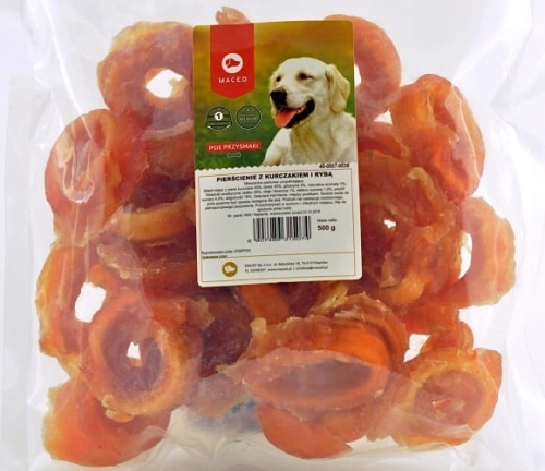 Maced- krążki kurczak ryba 500g