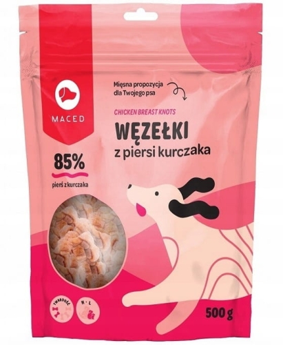 Maced - Węzełki z piersi kurczaka 6cm 500g