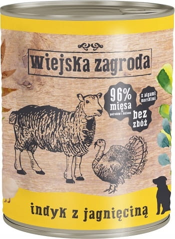 Wiejska Zagroda 800g Indyk z jagnięcin