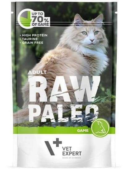 Vet Expert Raw Paleo Adult monobiałkowa mokra karma dla dorosłego kota dziczyzna 100g