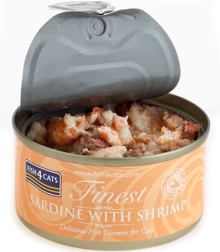 F4D Fish4Cats Sardynka z krewetkami 70g