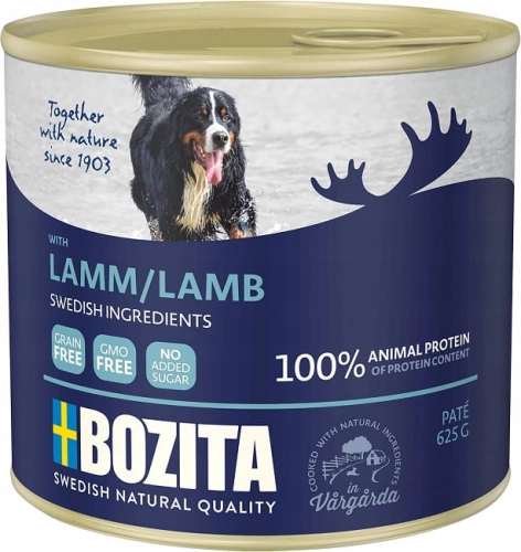 Bozita PIES Naturals 625g Jagnięcina