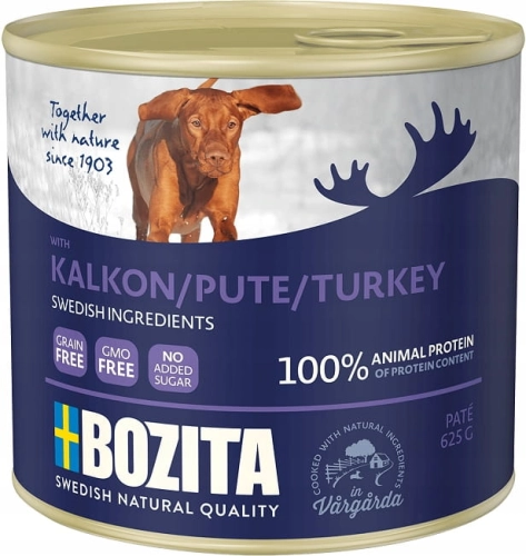 Bozita PIES Naturals 625g indyk