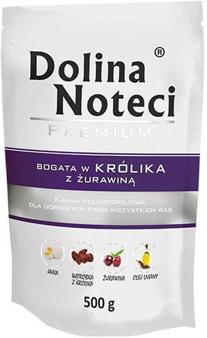 Dolina Noteci Saszetka Królik 500g Karma dla Psa