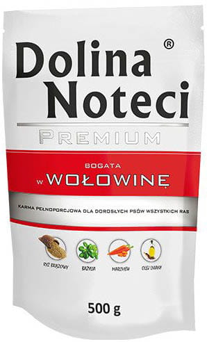 Dolina Noteci Saszetka Wołowina 500g Karma dla Psa