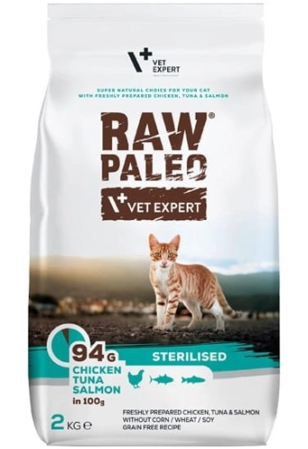 RAW PALEO Sucha dla kota Sterilised Cat 2kg