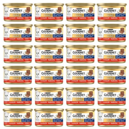 Purina Gourmet Gold mus z wołowiną 24 x 85g