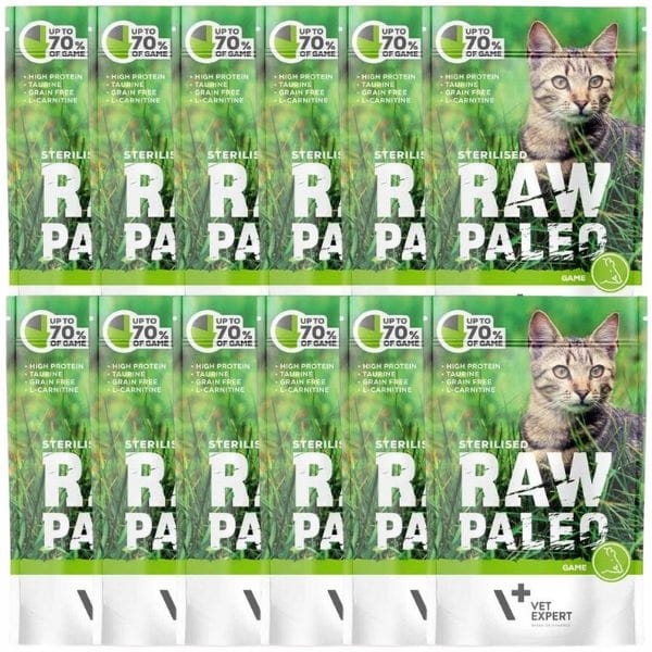 Raw Paleo Sterilised DZICZYZNA 12 x 100g Mokra karma dla kota 1.jpg