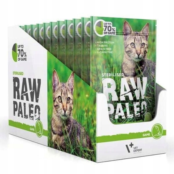Raw Paleo Sterilised DZICZYZNA 12 x 100g Mokra karma dla kota 3.jpg