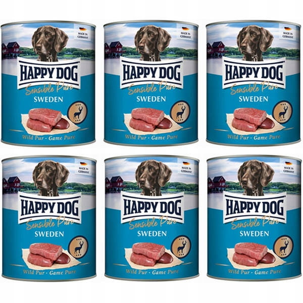 Happy Dog Sensible Pure Sweden Dziczyzna 6 x 800g.jpg