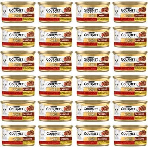 Purina Gourmet Gold Casserole wołowina kurczak 24 x 85g