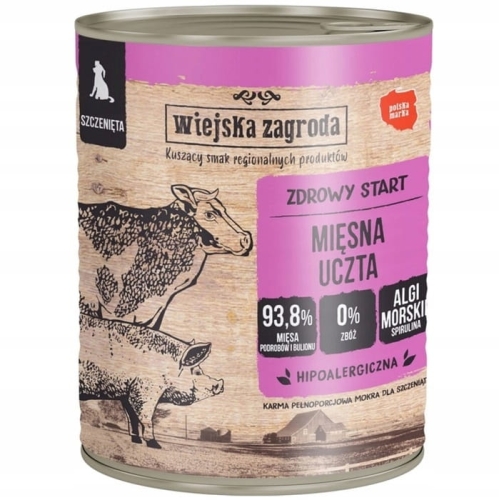 Wiejska Zagroda Mięsna uczta DLA SZCZENIĄT 800g