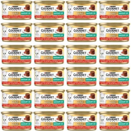 Purina Gourmet Gold Cake wołowina pomidory 24 x 85g