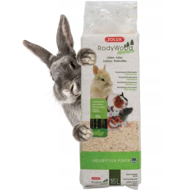 Zolux RodyWood Podściółka Nature 16l  1kg 4.jpg