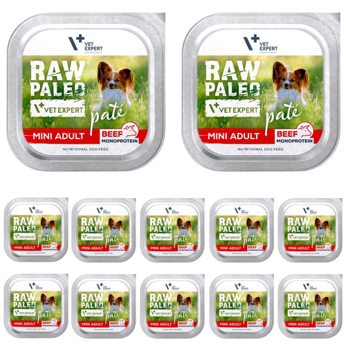Raw Paleo Pate Mini Adult Beef Pasztet dla psów dorosłych Wołowina 150g 12.jpg