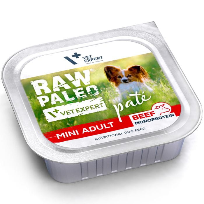 Raw Paleo Pate Mini Adult Beef Pasztet dla psów dorosłych Wołowina 150g.jpg