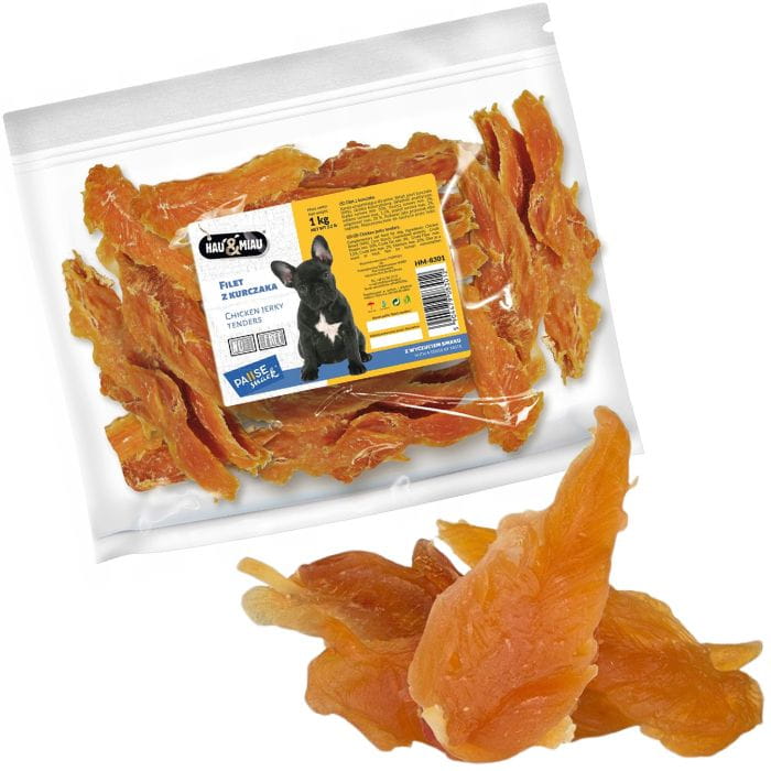Hau Miau Filety miękkie z piersi KURCZAKA Przysmak dla psa 1kg 1.jpg