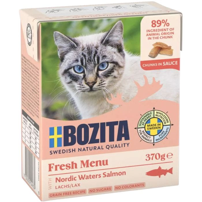 Bozita Kawałki w sosie z łososiem Mokra karma dla kota 370g.jpg