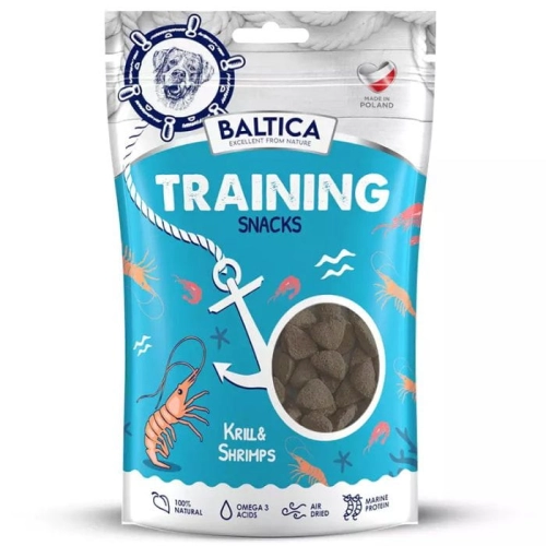 Baltica Snacks Kryl z krewetką przysmak treningowy ciasteczka dla psa 100g